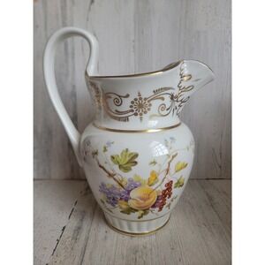 Lenox Tucker pitcher fruit design vintage kitchen home decor figure